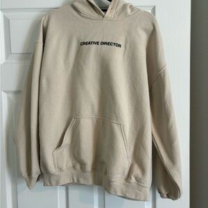 CREATIVE DIRECTOR Beige Pullover Hoodie